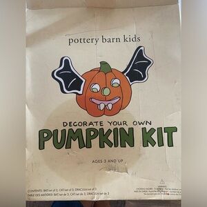 Pottery Barn Kids Pumpkin Decorating Kit - Orange and Green